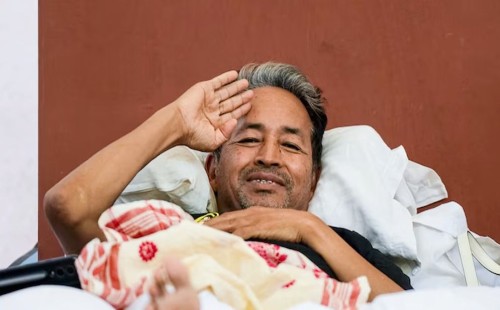 সিজেপির সংসদ চলো মিছিলে যেতে হাসপাতালের অনুমতি চাইলেন ওয়াংচুক